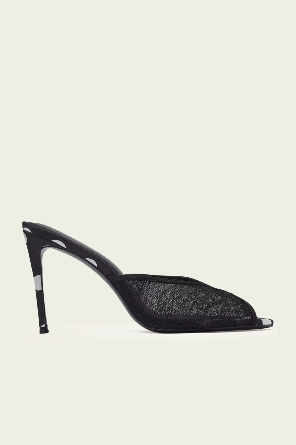 Amelia 100 Mules in Black White