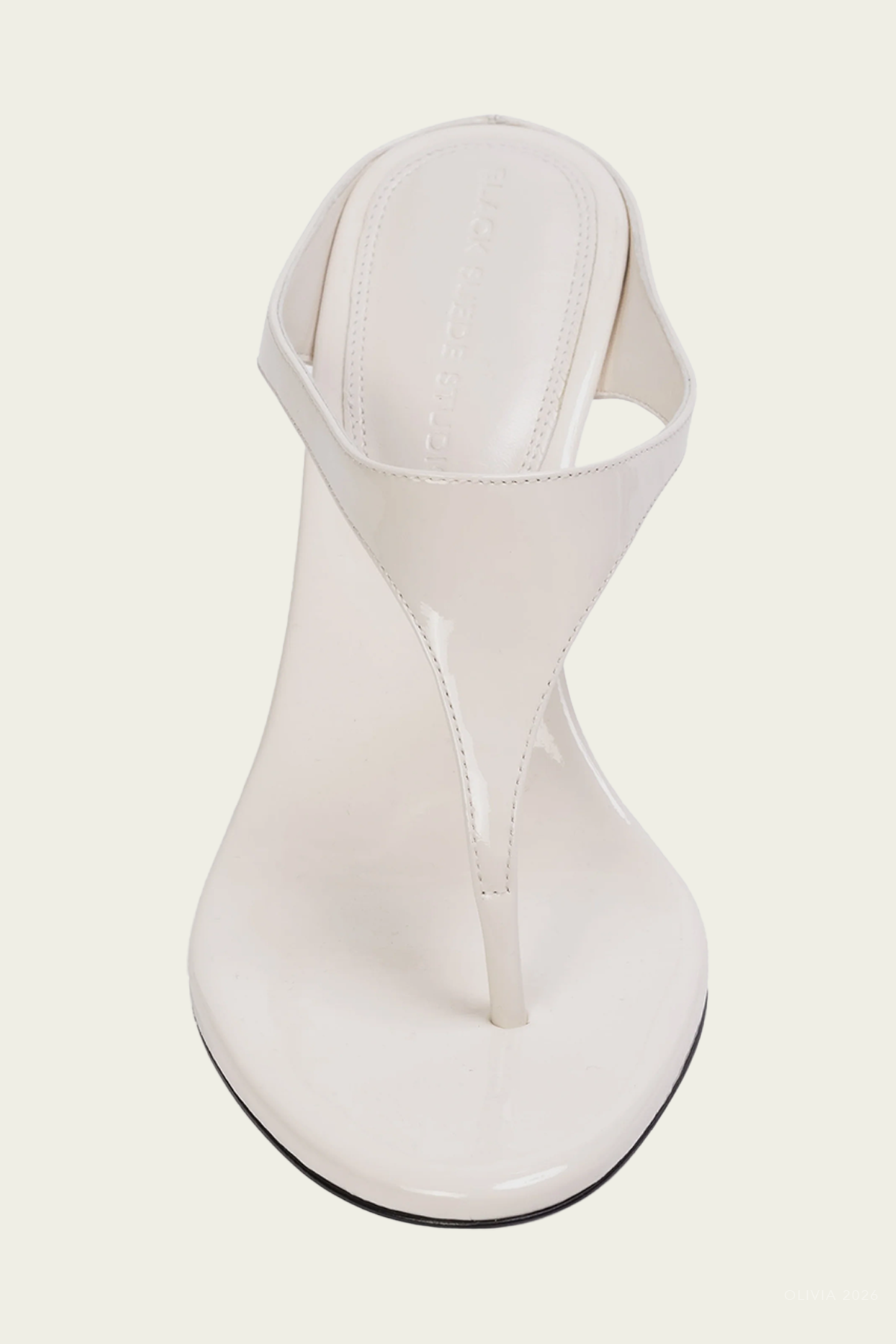 Laurel 65 Mule in Coconut Patent