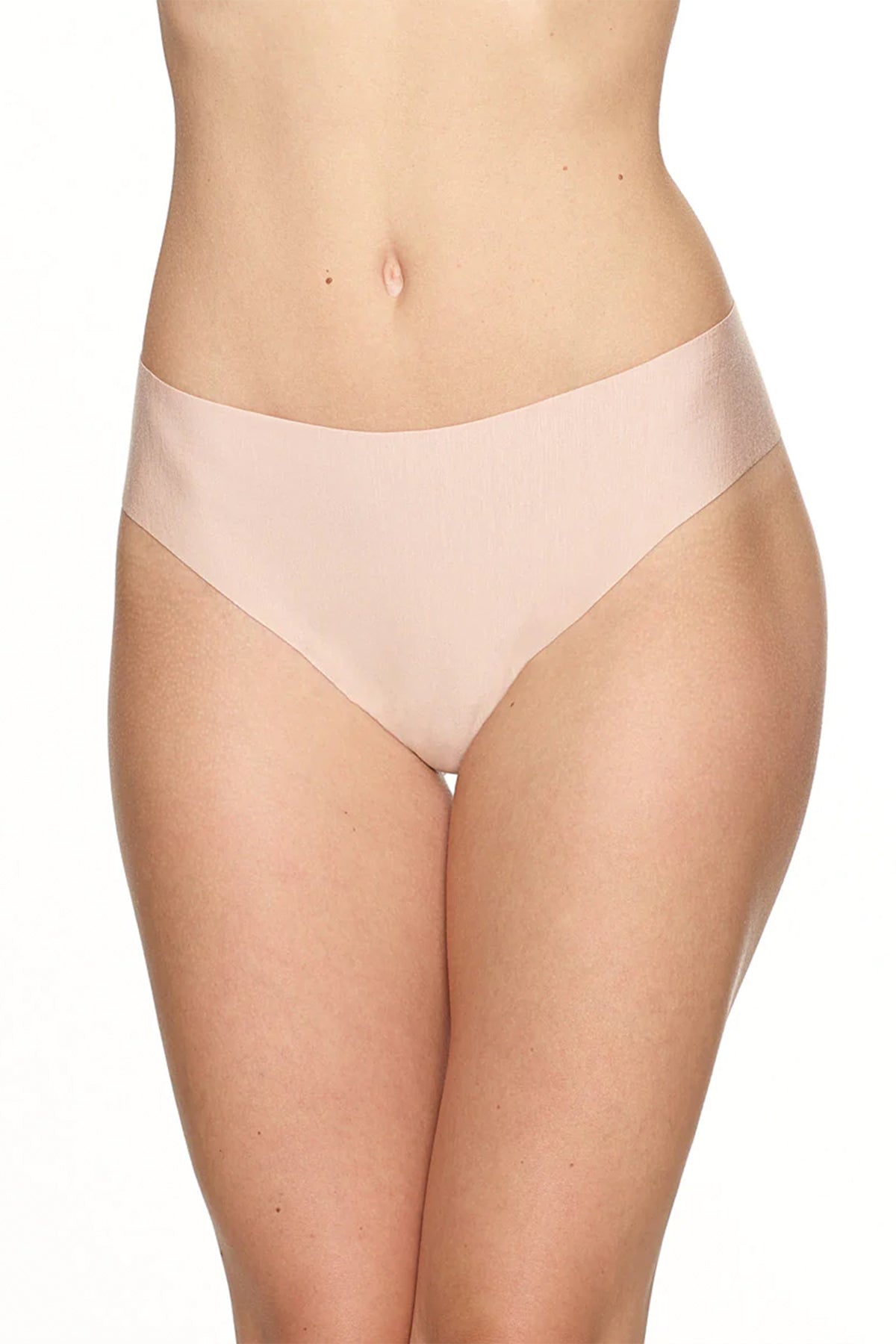 Butter Mid-Rise Thong in Beige - shop-olivia.com