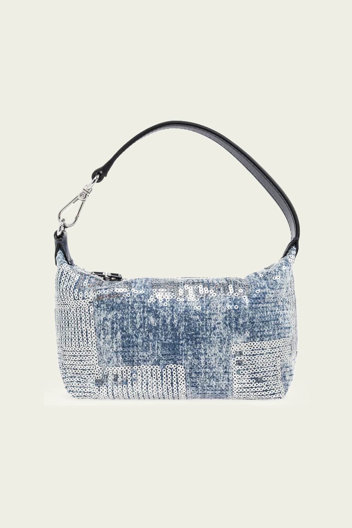 Butterfly Small Pouch Sequin Bag in Denim - shop - olivia.com