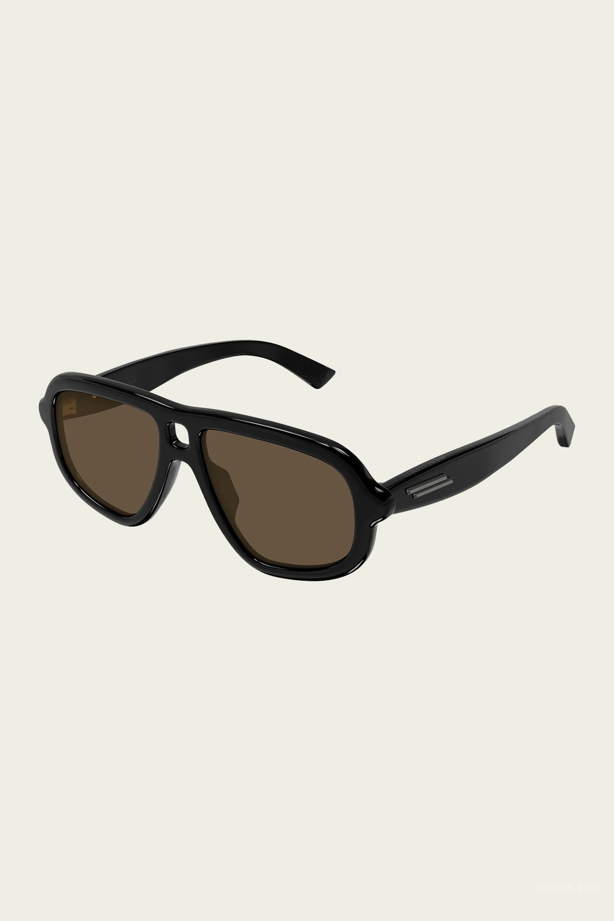 Aviator Bold Sunglasses in Black