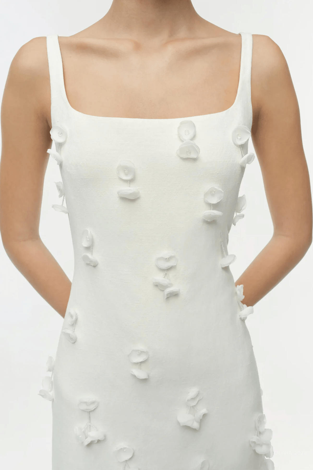 Cailinn Mini Dress in White - shop - olivia.com