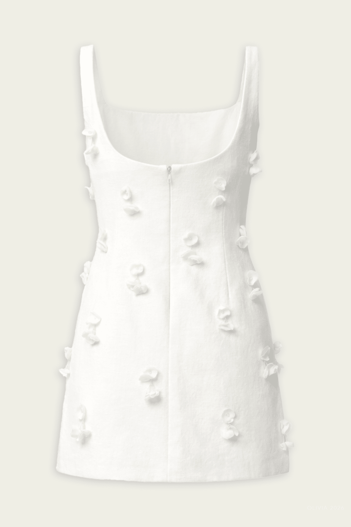 Cailinn Mini Dress in White - shop - olivia.com