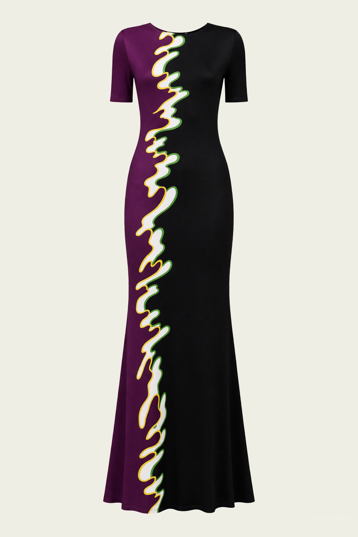 Aitana Maxi Dress in Coral