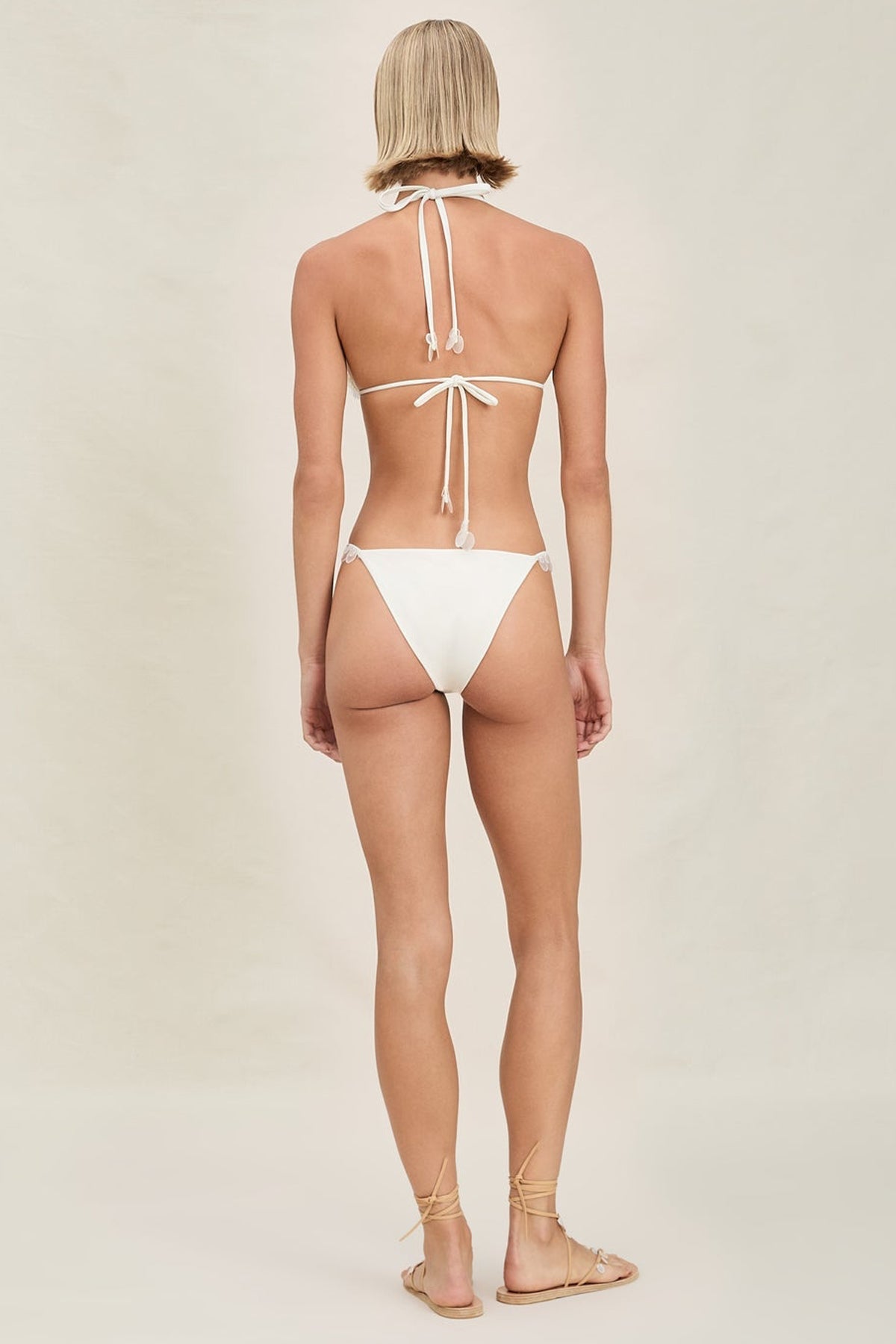 Cali Bikini Top in Ivory Shell - shop - olivia.com