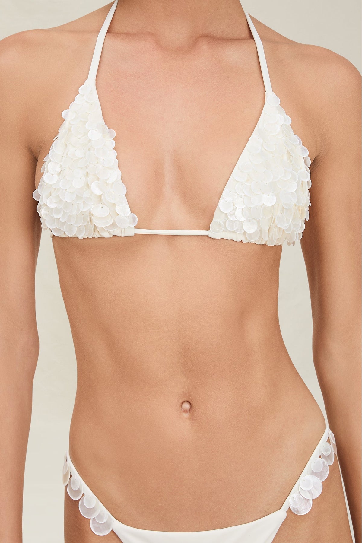 Cali Bikini Top in Ivory Shell - shop - olivia.com