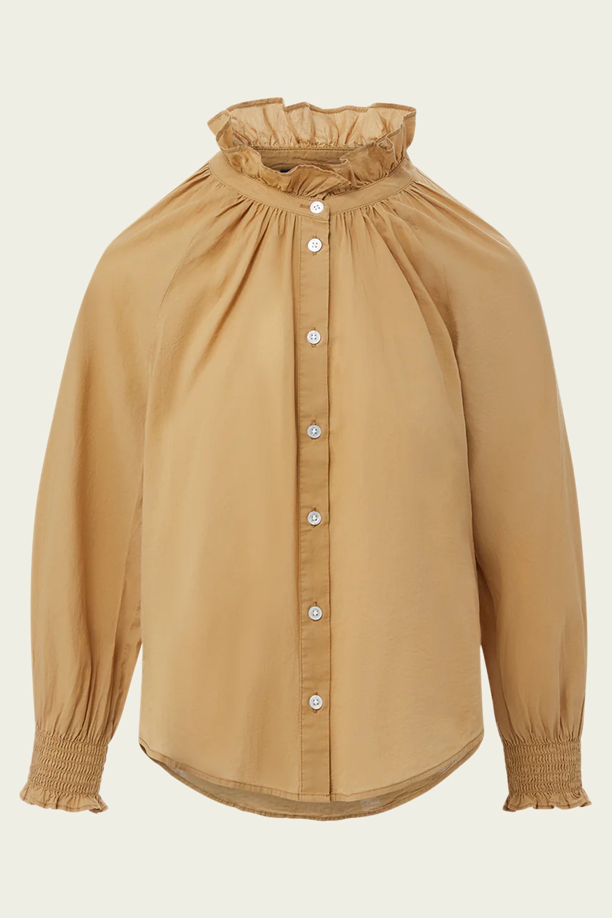 Calisto Cotton Shirt in Khaki - shop - olivia.com