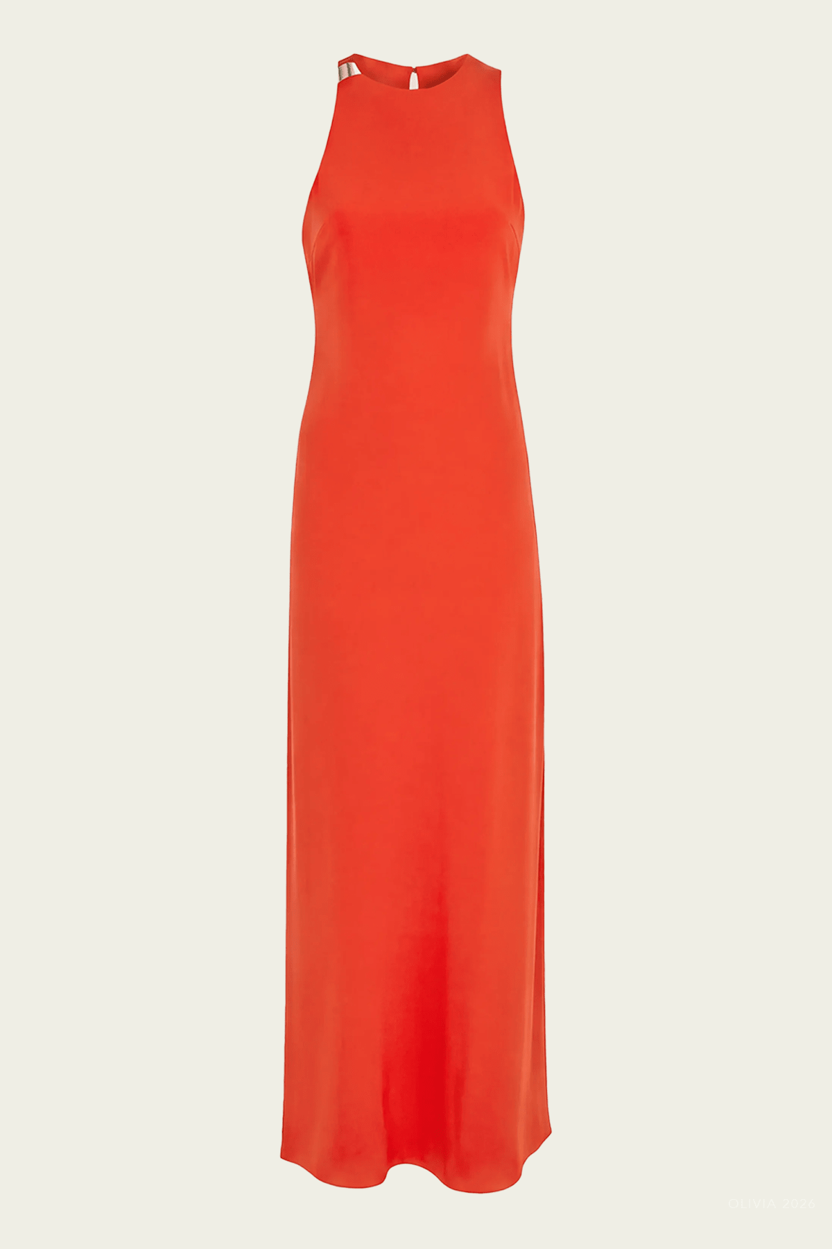 Calysea Maxi Dress in Red Orange - shop-olivia.com