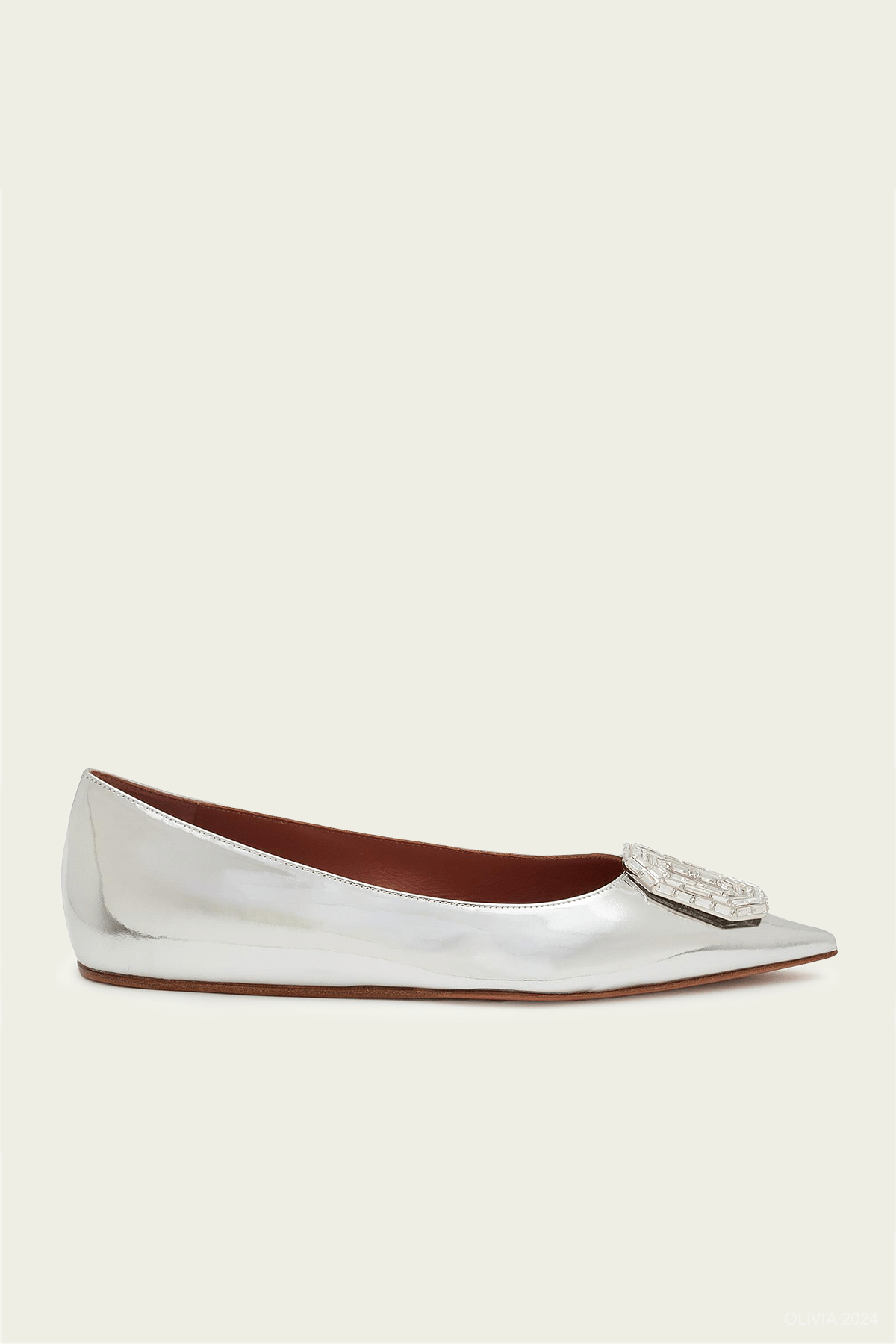 Camelia Flat in Silver Mirror - shop - olivia.com