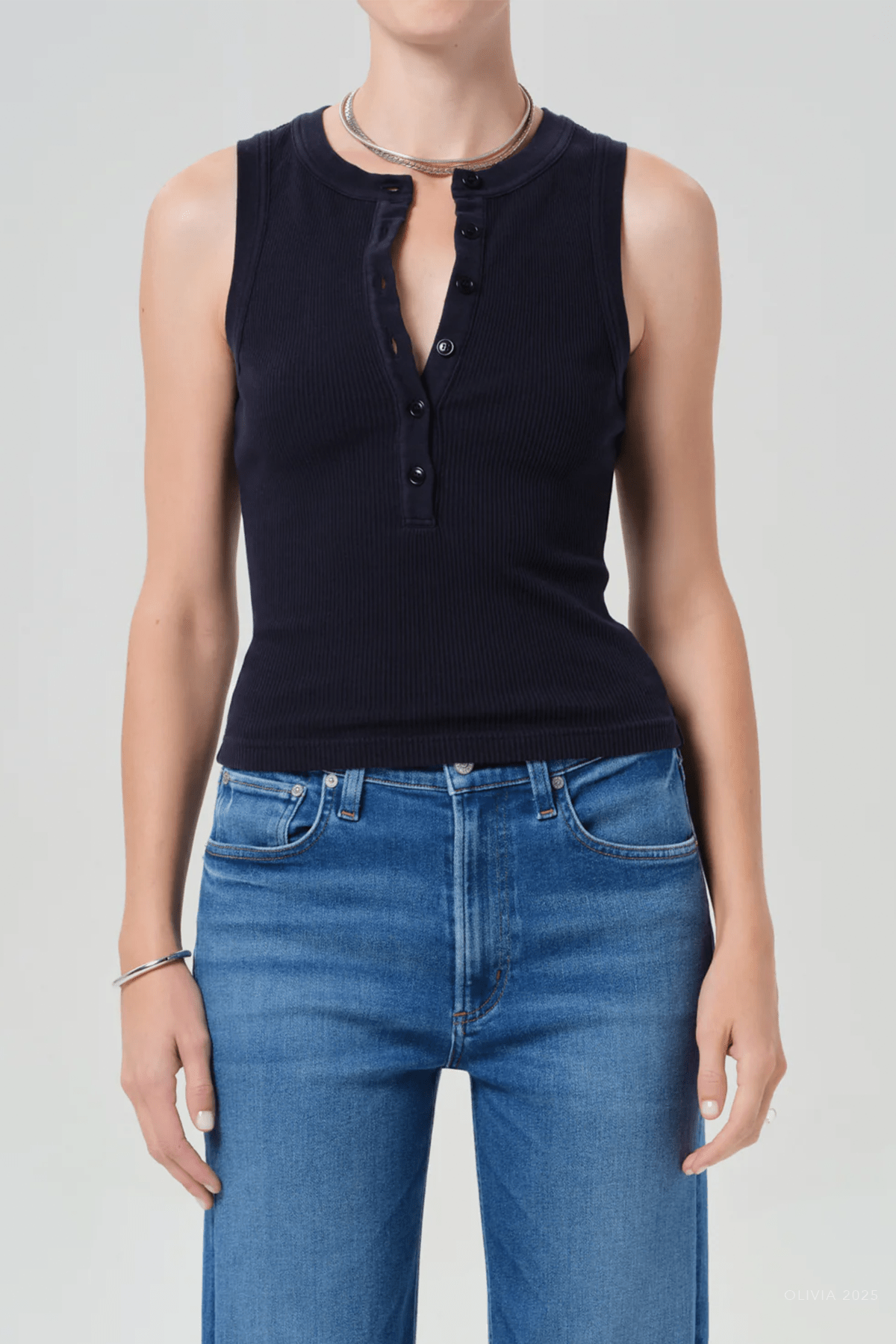 Caralyn Tank in Navy - shop - olivia.com