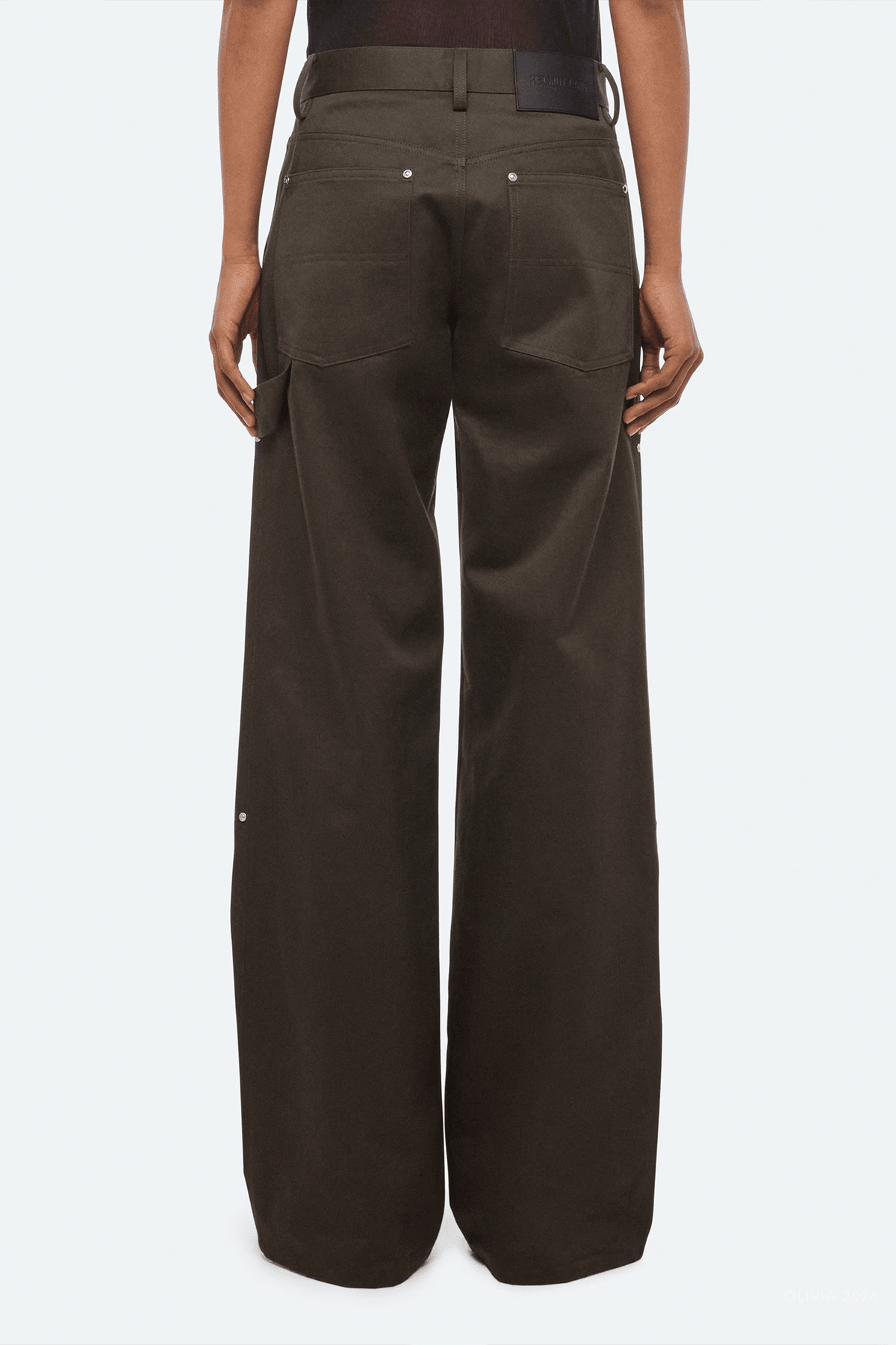 Carpenter Pants in Dark Moss - shop-olivia.com