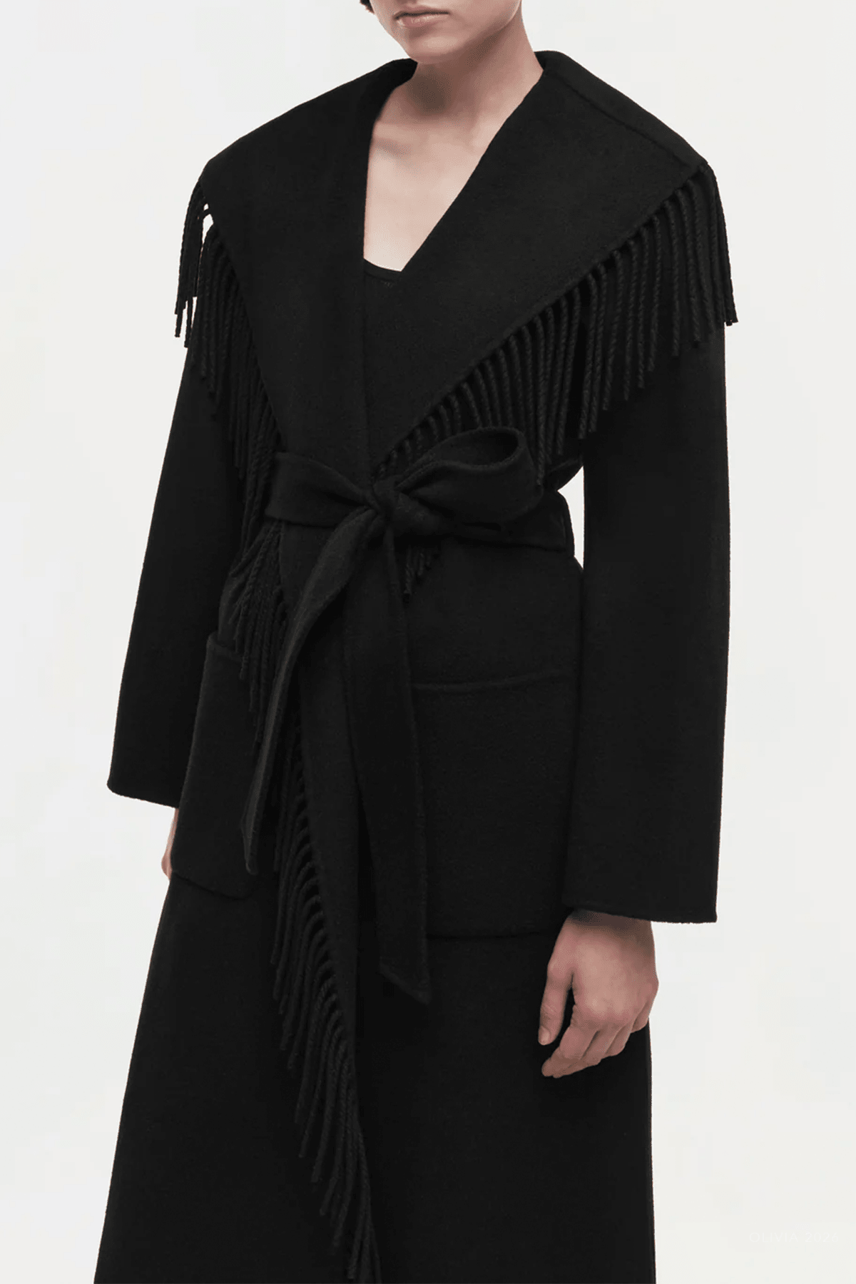 Carrie Coat in Black - shop-olivia.com
