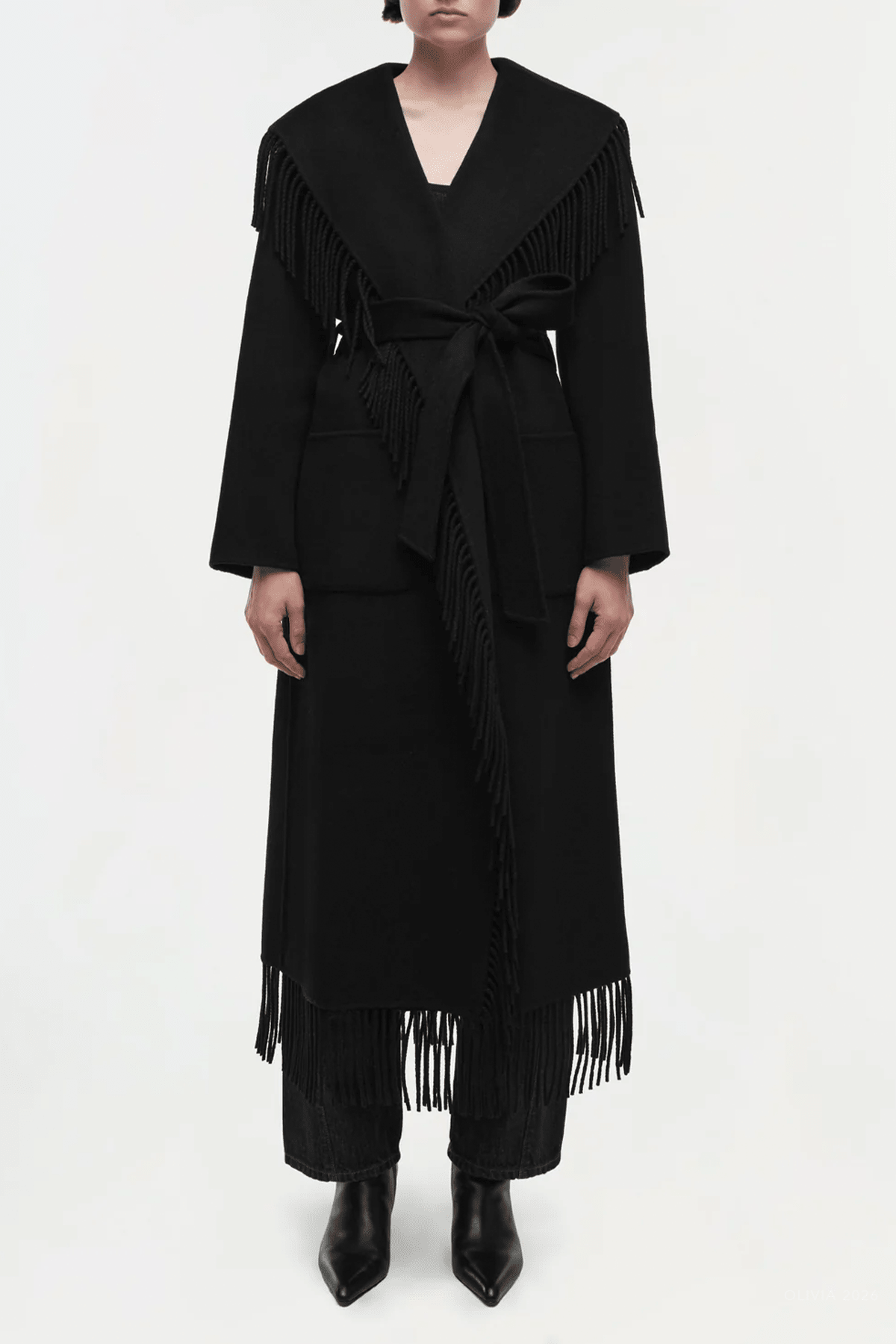 Carrie Coat in Black - shop-olivia.com