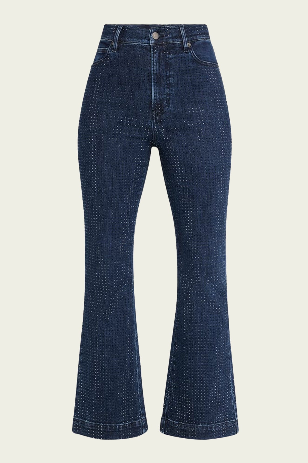 Carson High Rise Ankle Flare in Indigo Rinse - shop - olivia.com