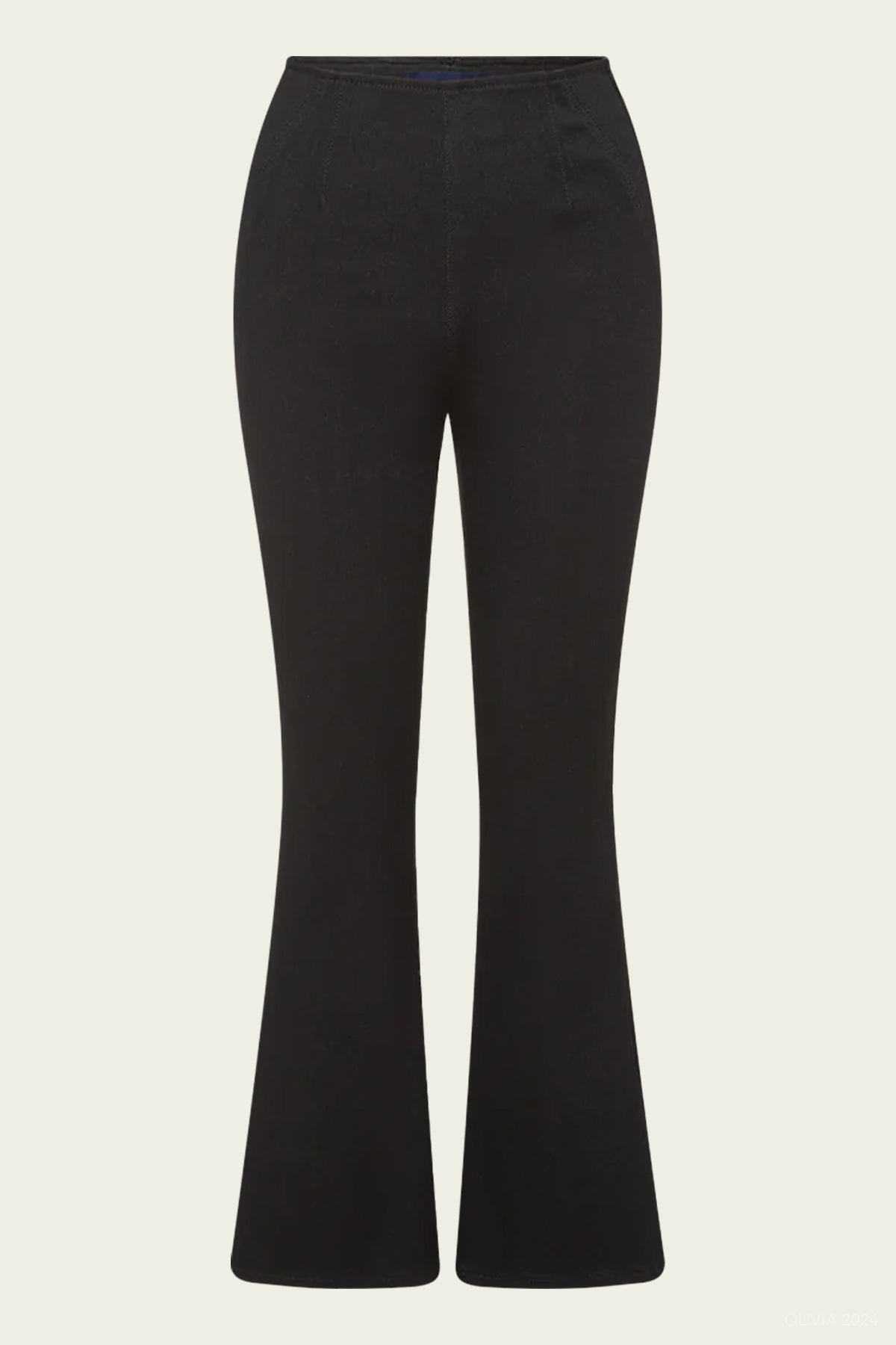 Carson Off - Duty Kick - Flare Jean in Onyx - shop - olivia.com