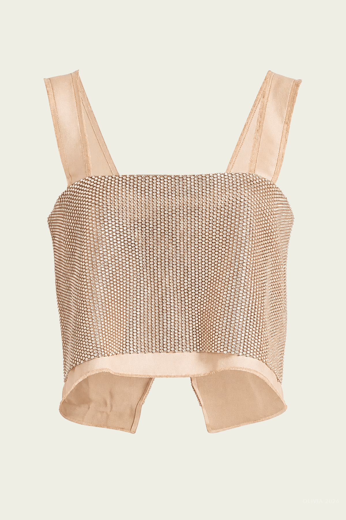 Catrina Jewel Tank in Sand - shop-olivia.com