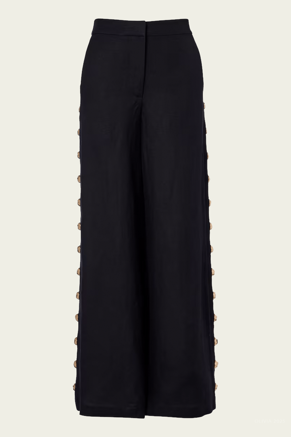 Cayman Wide - Leg Pant in Black - shop - olivia.com