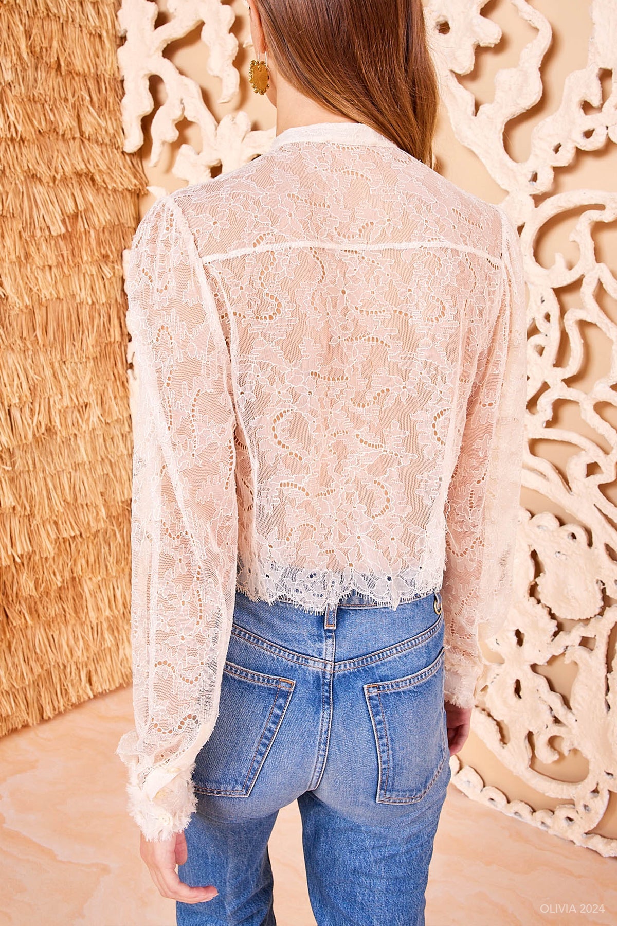 Cecile Blouse in Cowrie - shop - olivia.com