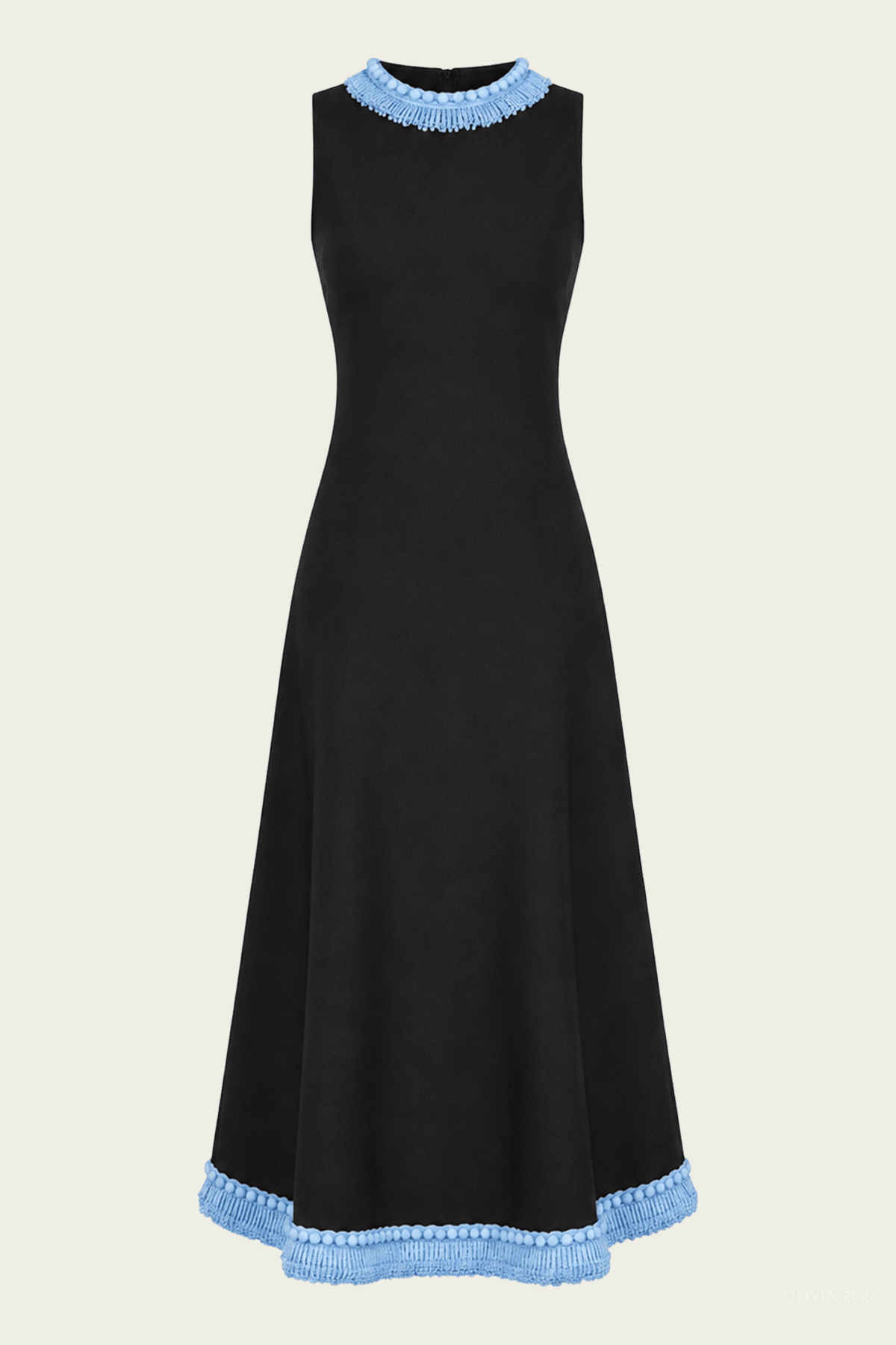 Cedrata Midi Dress in Black - shop-olivia.com