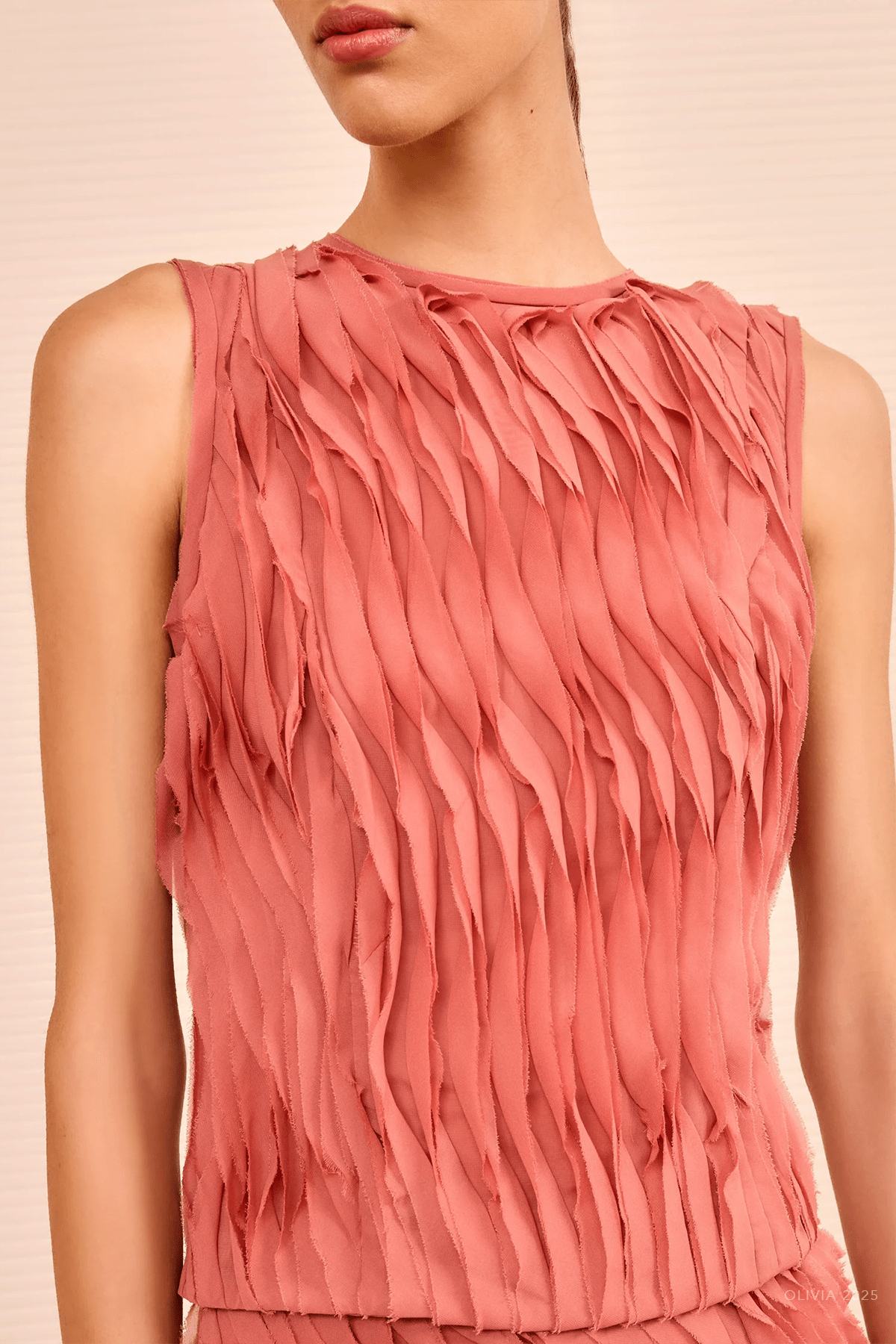 Celina Sleeveless Top in Chestnut - shop - olivia.com