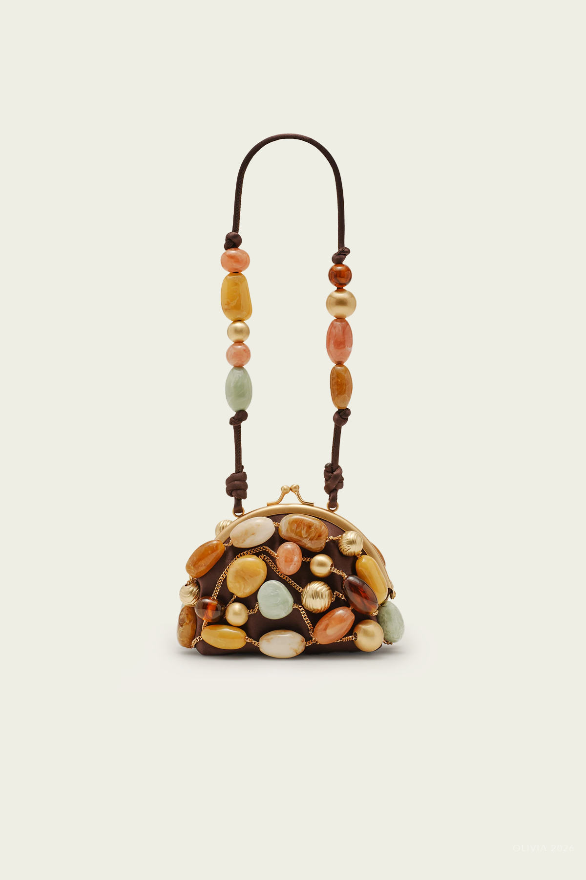 Mercier Mini Wristlet in Luwak Bubble Multi