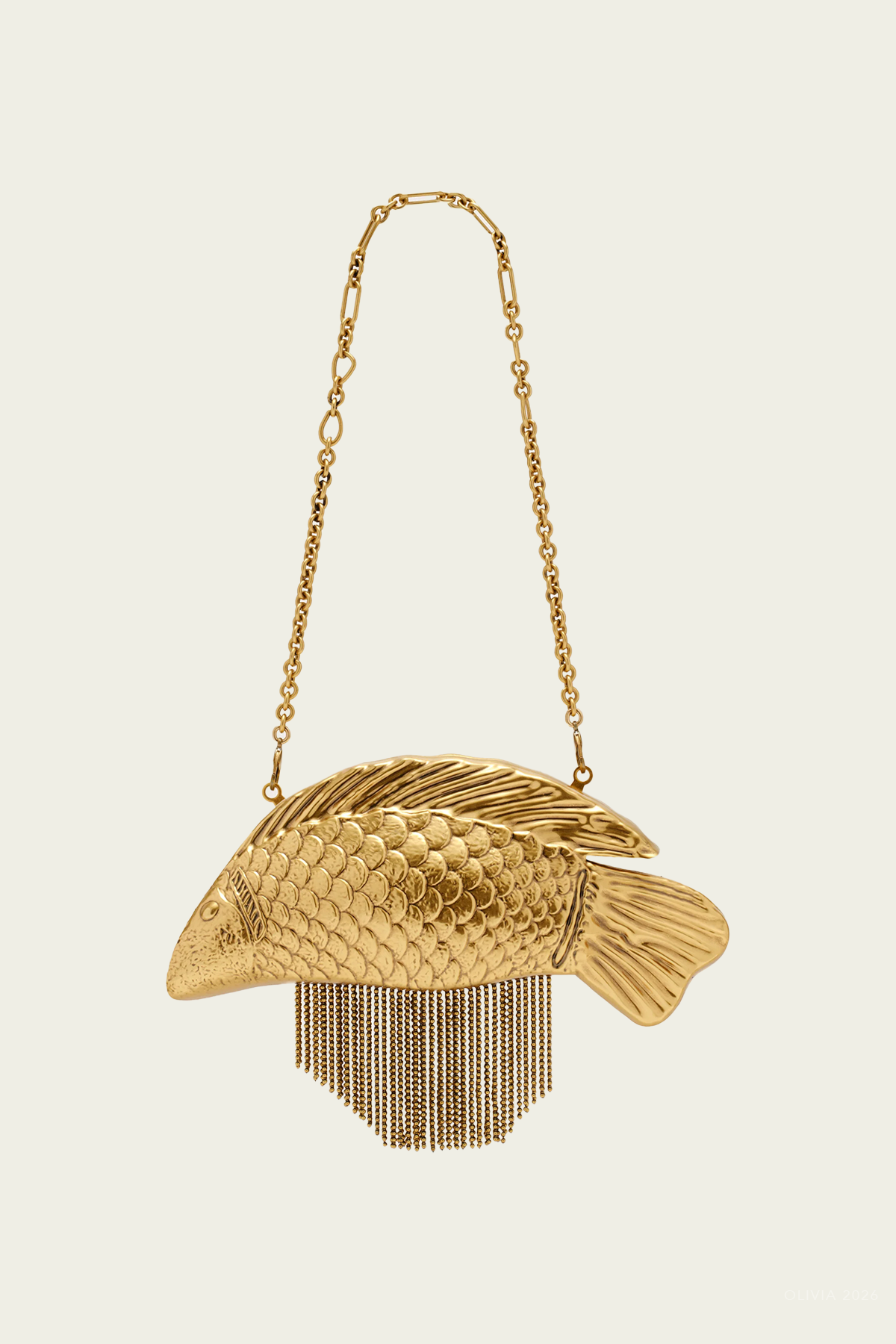 Neemo Clutch in Antique Brass