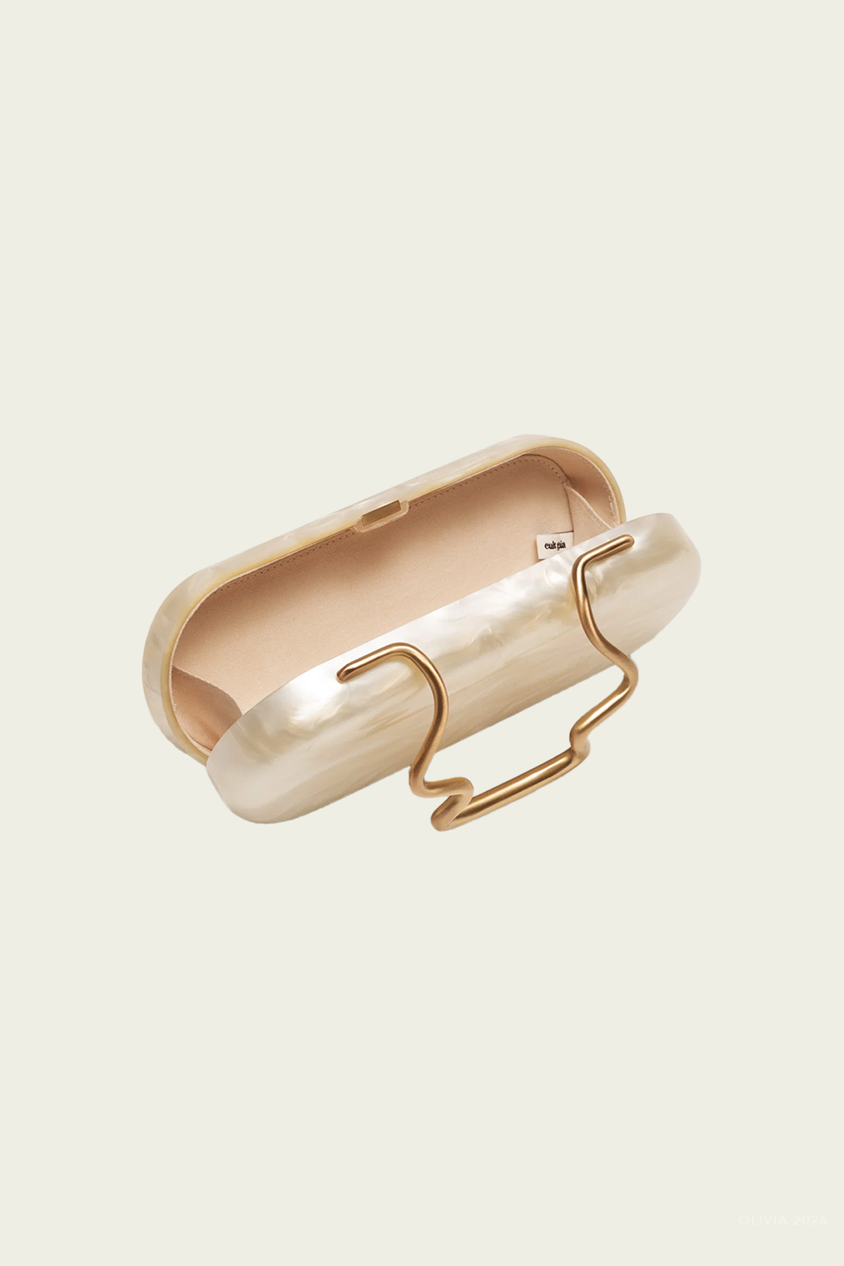 Ilaria Clutch in Ivory