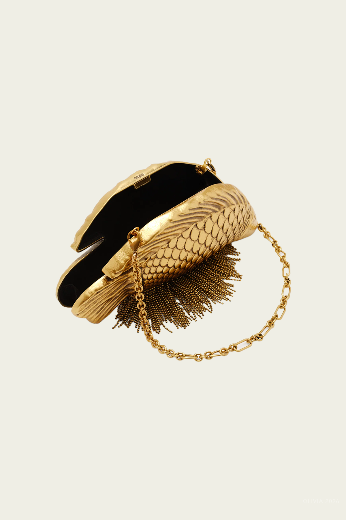 Neemo Clutch in Antique Brass