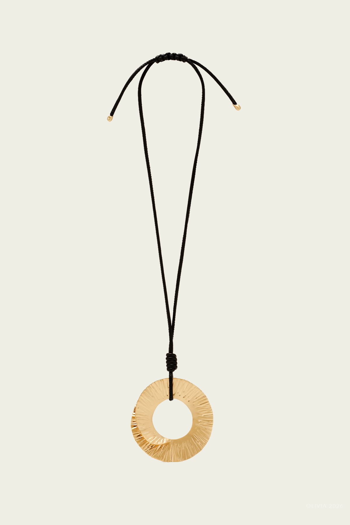 Ren Necklace in Brushed Brass