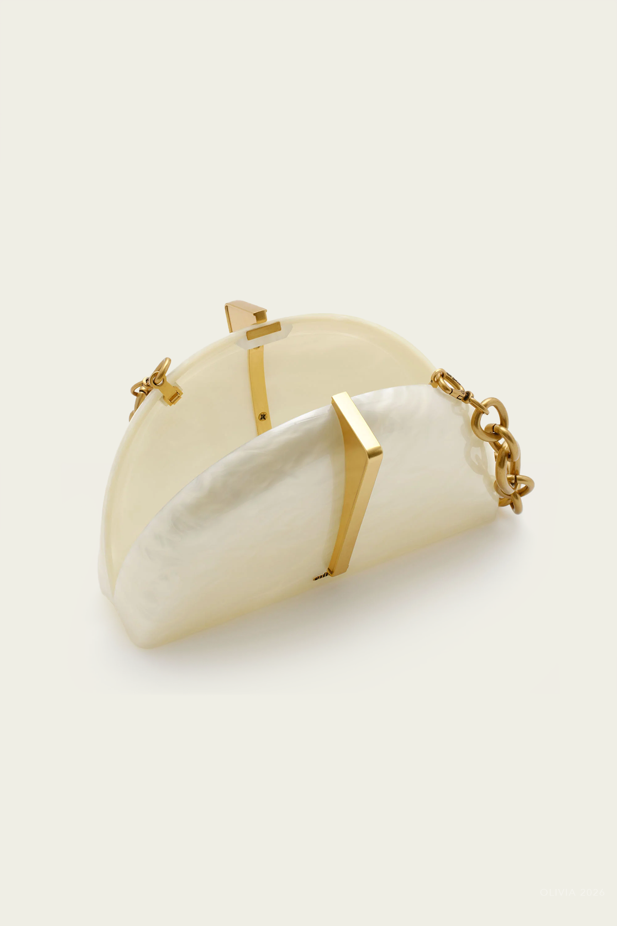 Laguna Clutch in Ivory