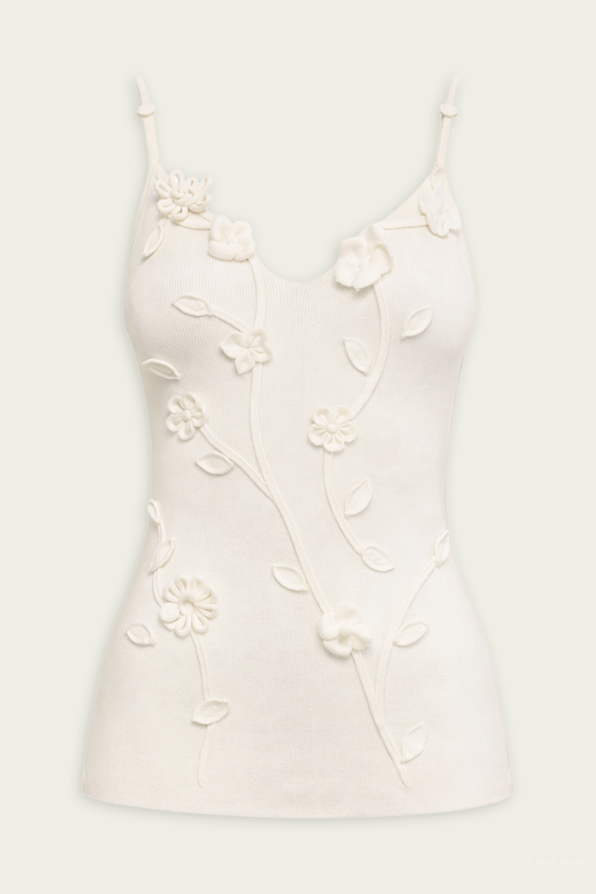 Emiliana Knit Top in Off-White