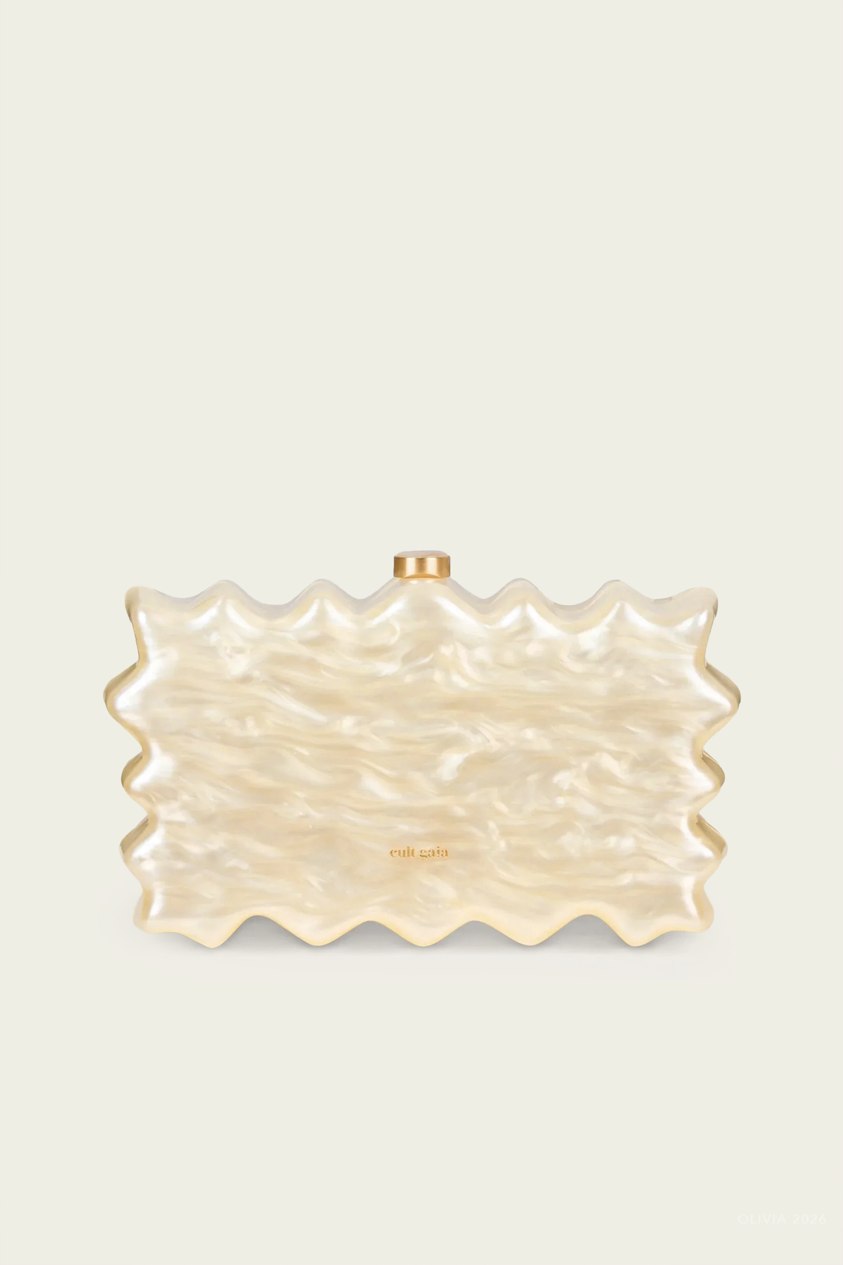 Paloma Clutch in Ivory