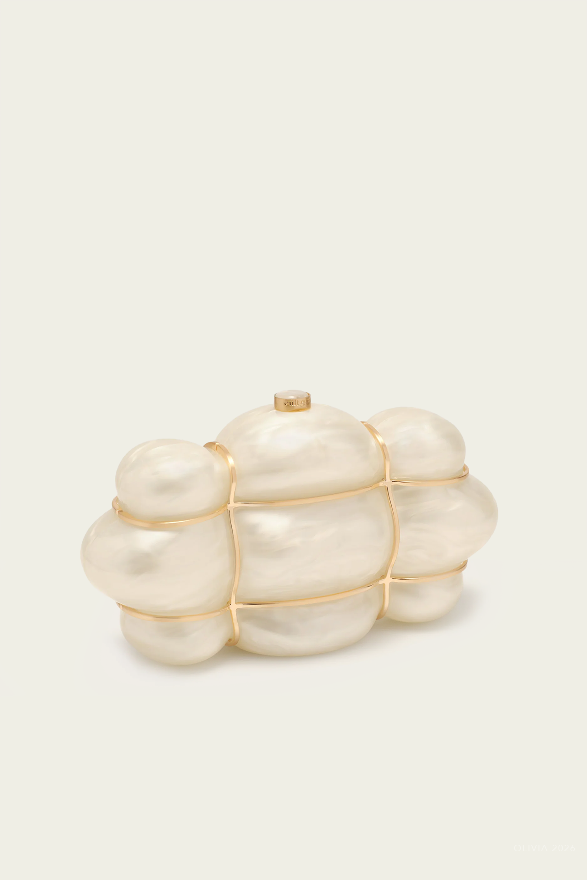 Bolla Clutch in Ivory