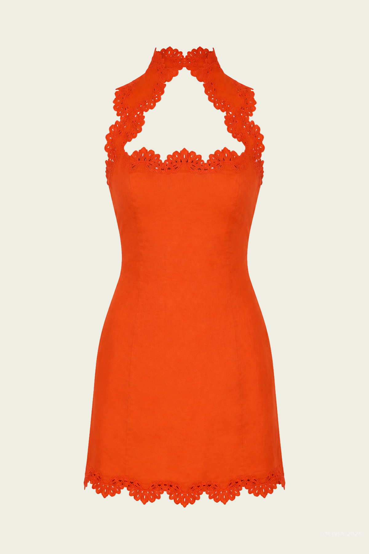 Derry Mini Dress in Tangelo