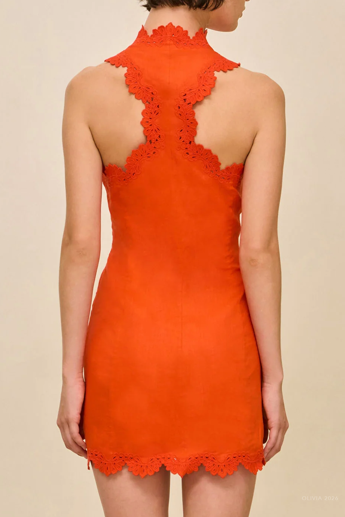 Derry Mini Dress in Tangelo