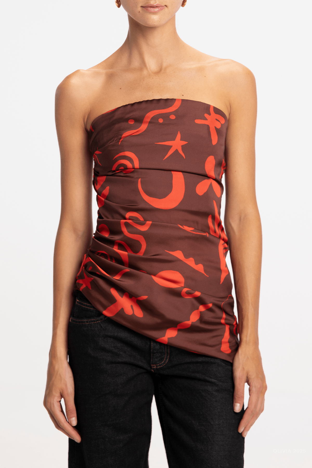 Charlotte Top in Cairo Carmin - shop - olivia.com