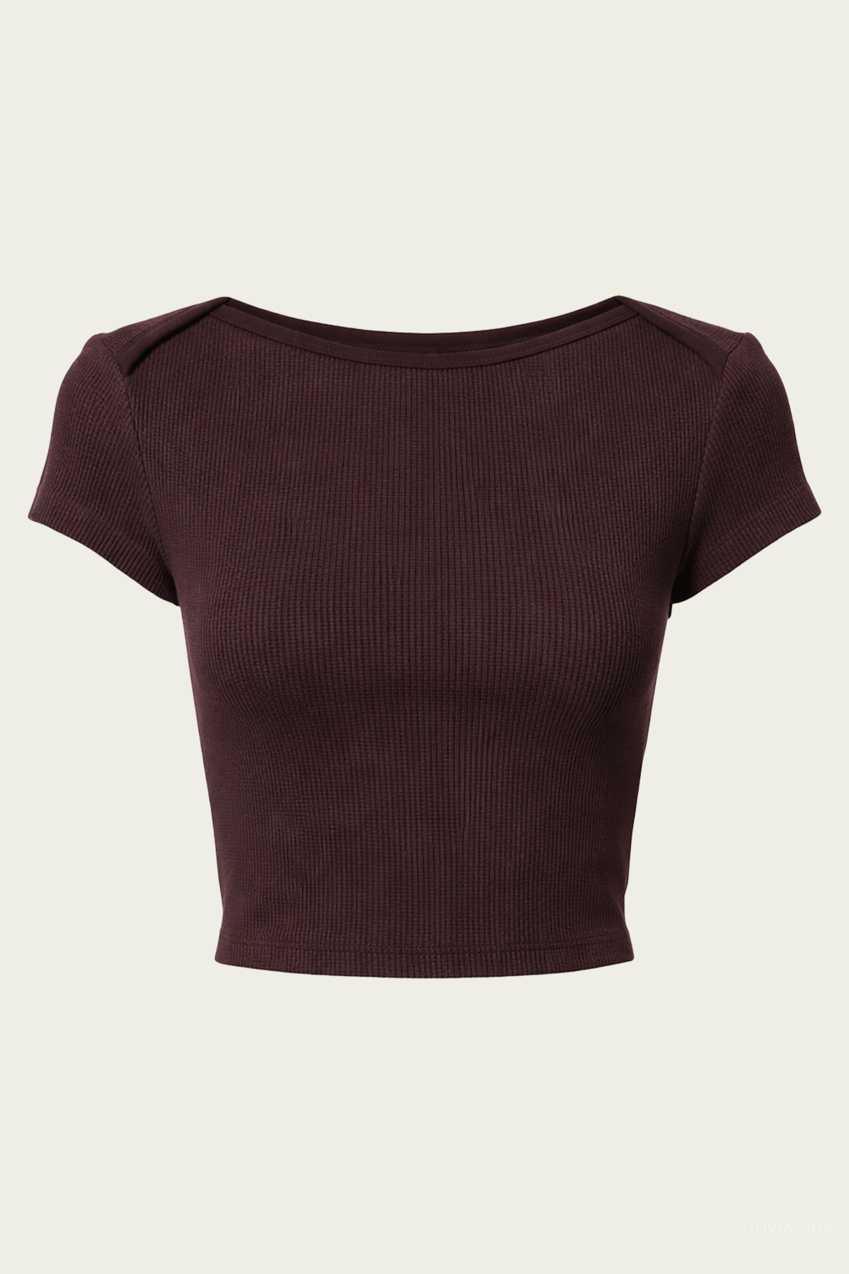 Baby Waffle Tee in Chocolate