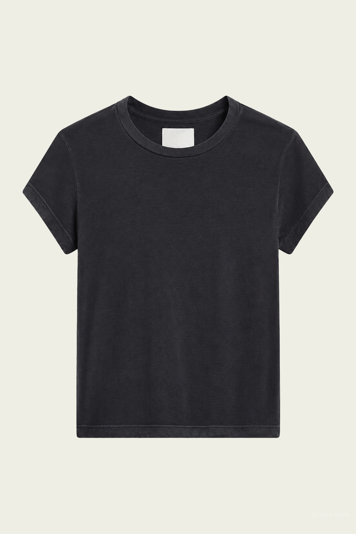 Juliette Tee in Washed Black