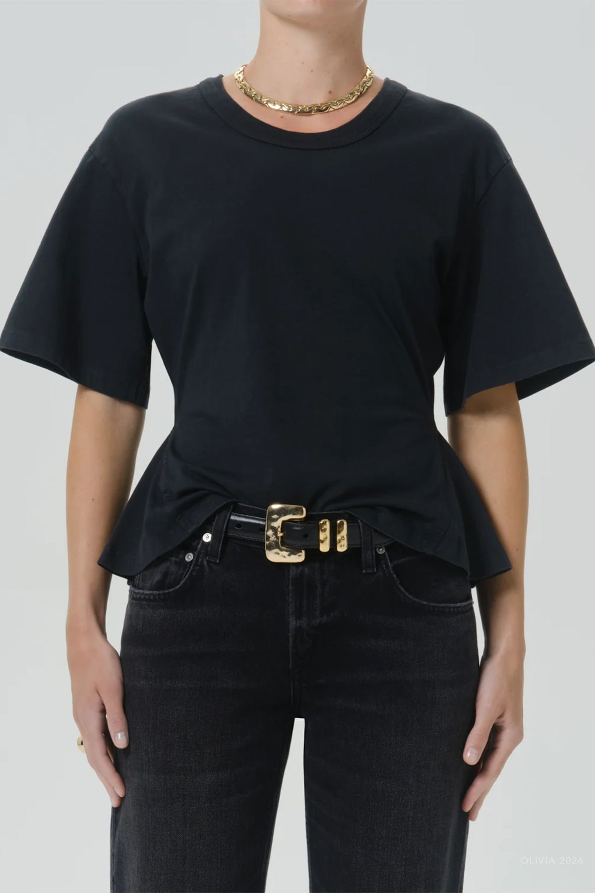 Rework Men's Tee in Washed Black
