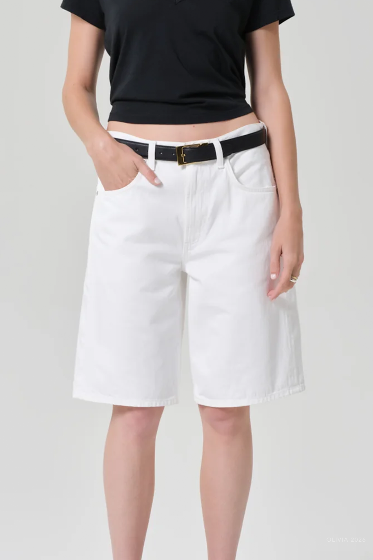 Court Short in Soft White