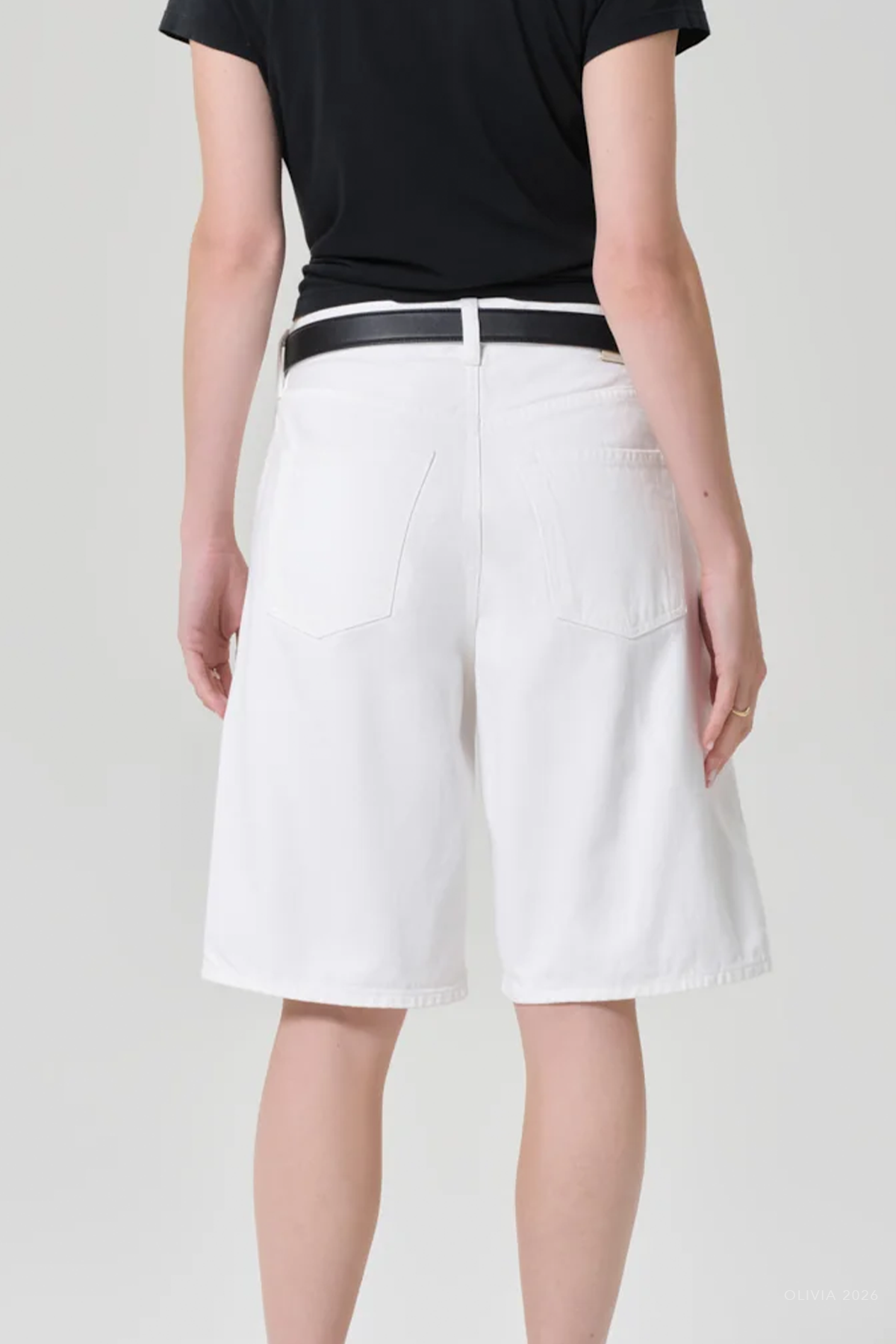 Court Short in Soft White