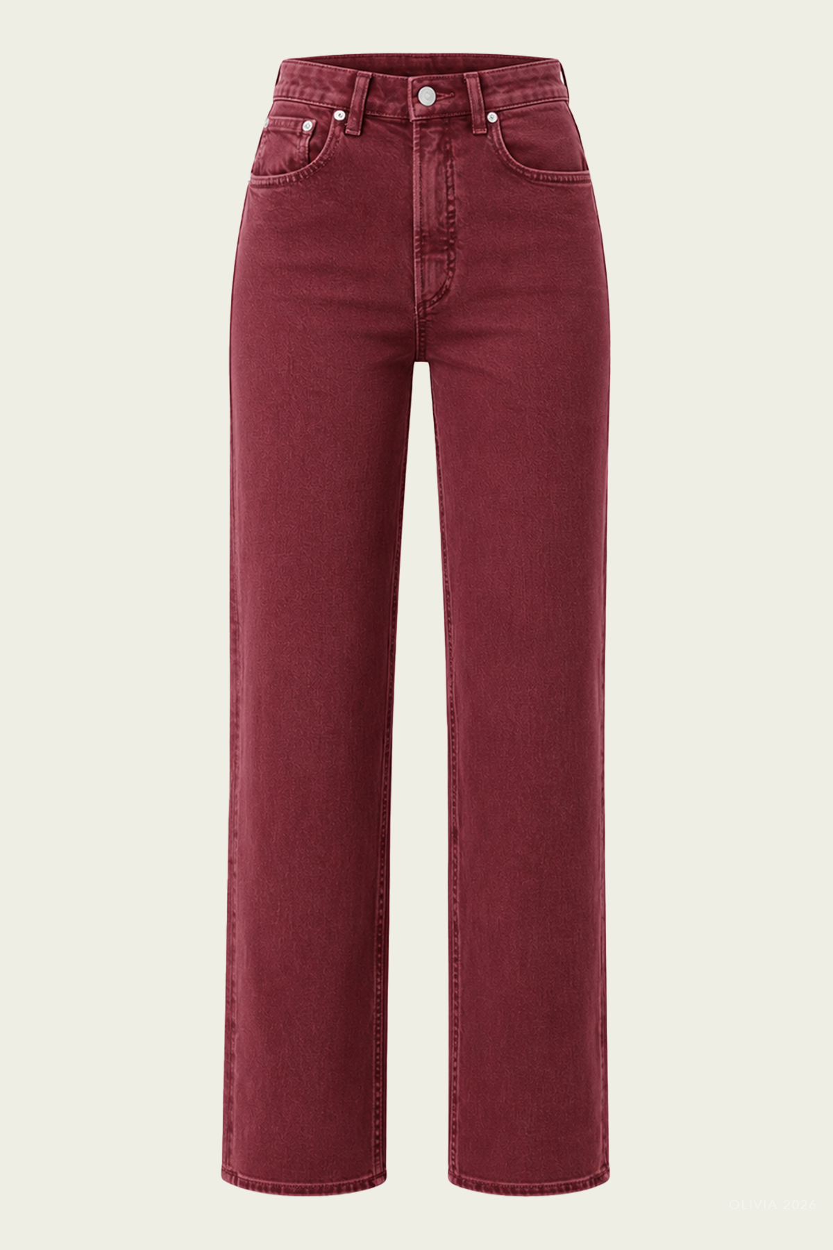 Palma Straight Clean Hem in Chambord