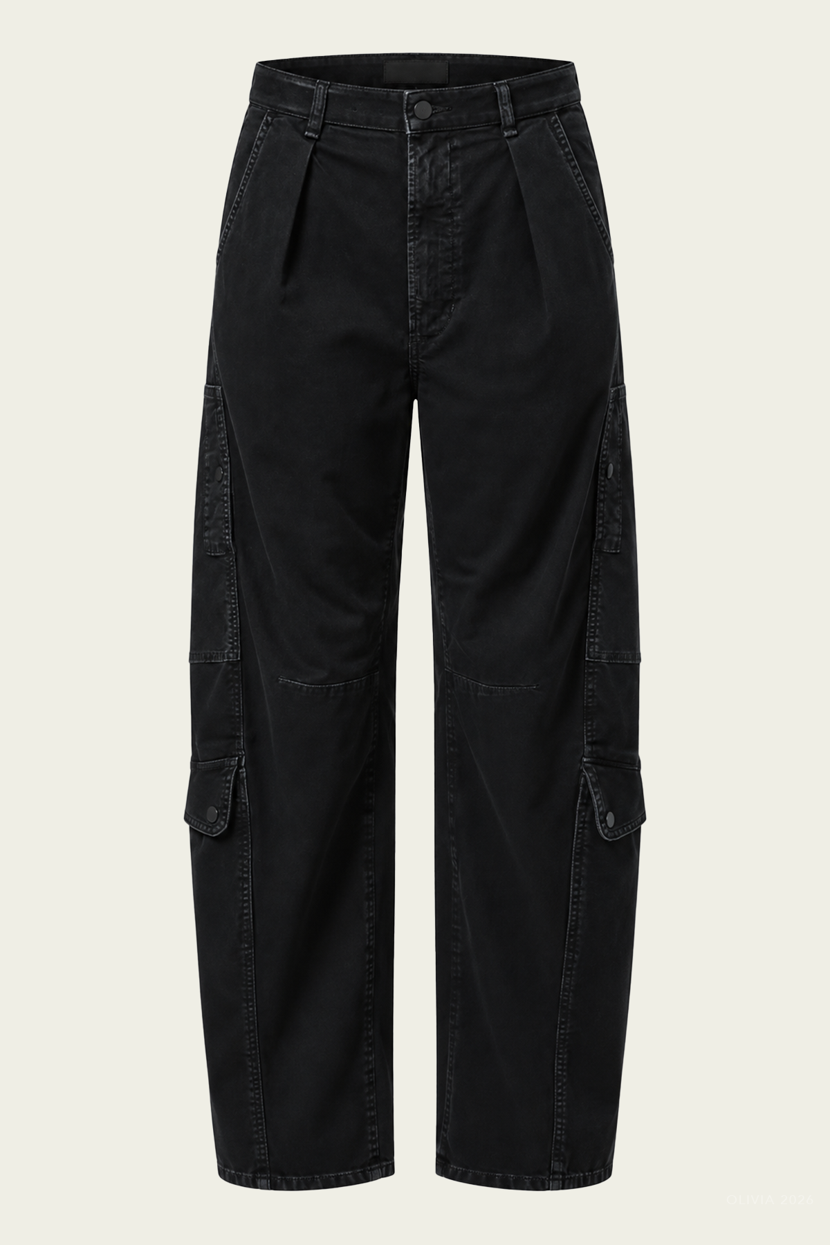 Flight Pant in Washed Black