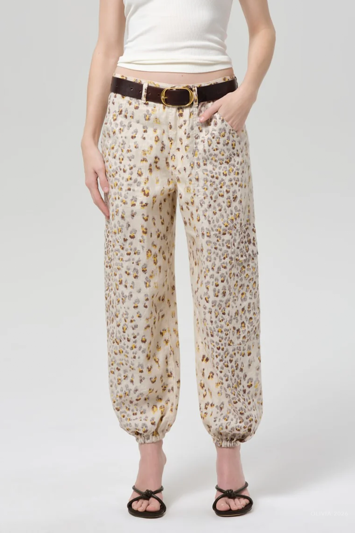 Ciela Linen Balloon Utility in Cheetah