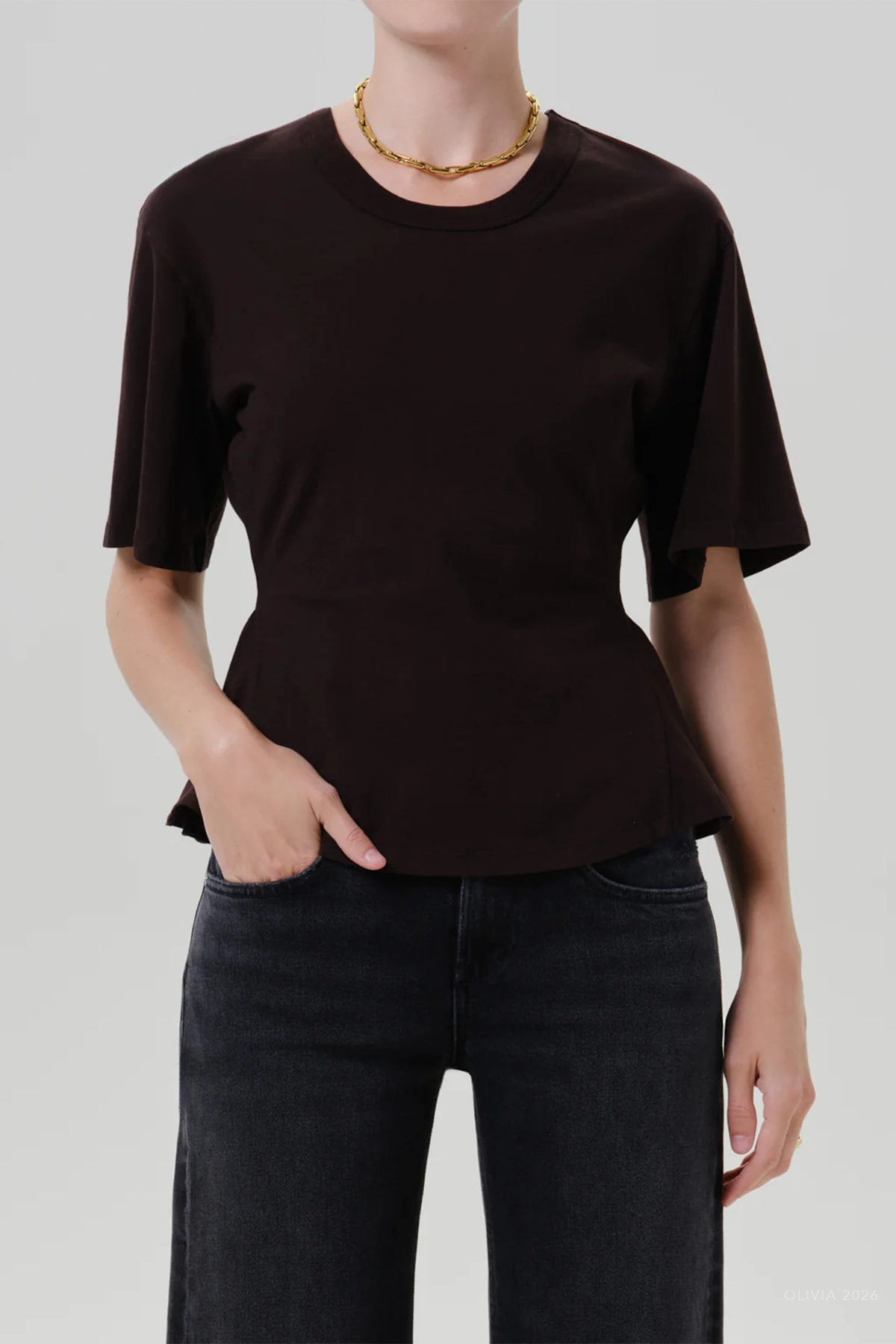 Rework Men's Tee in Chocolate