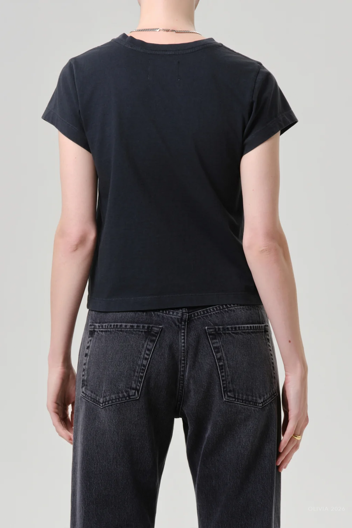 Kai Baby Tee in Washed Black
