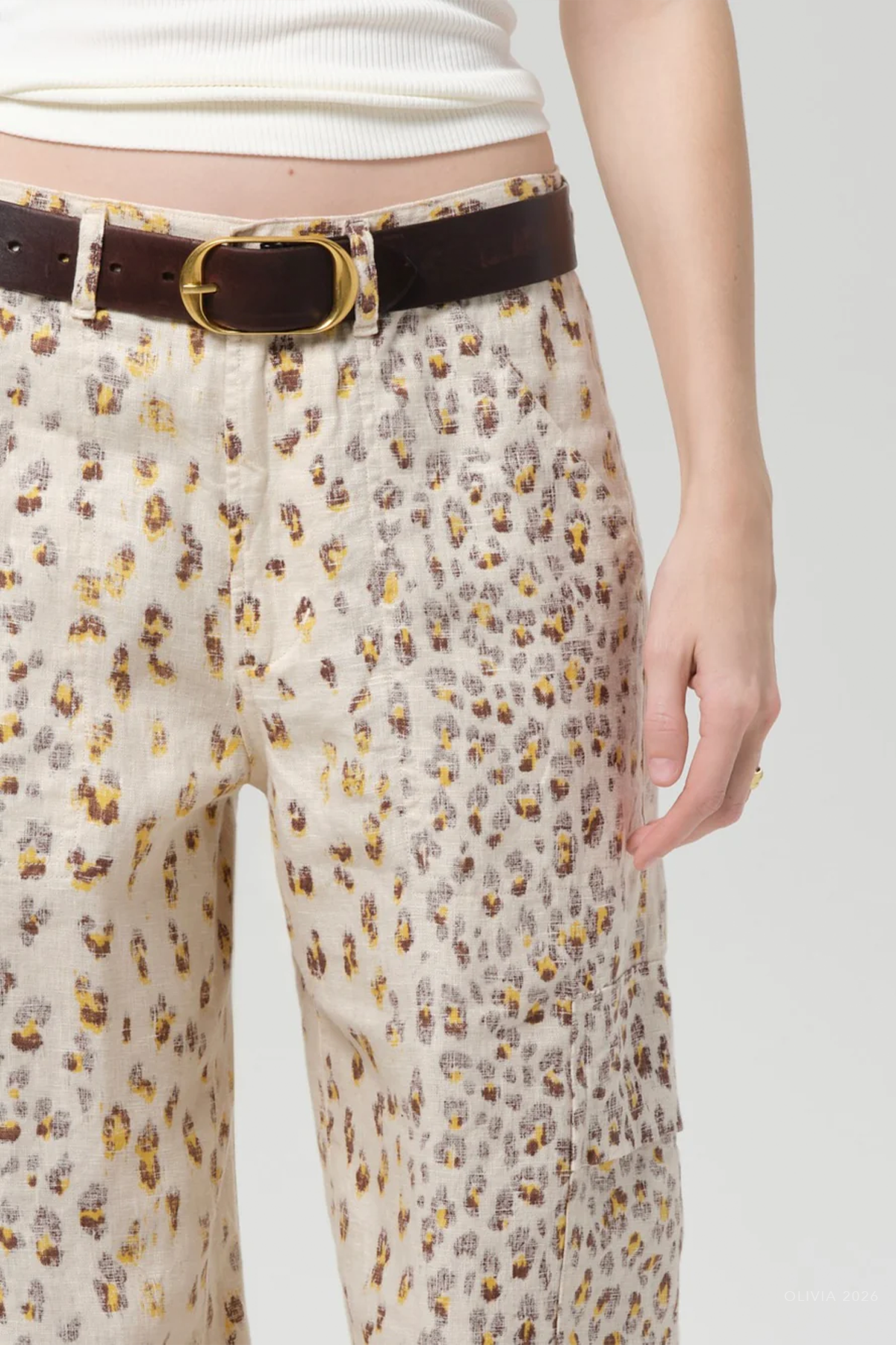 Ciela Linen Balloon Utility in Cheetah