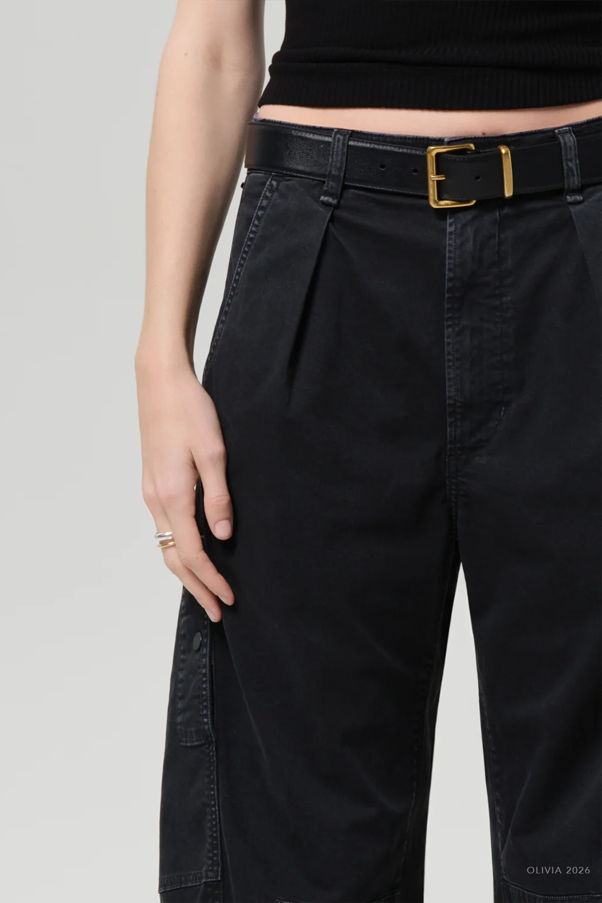 Flight Pant in Washed Black