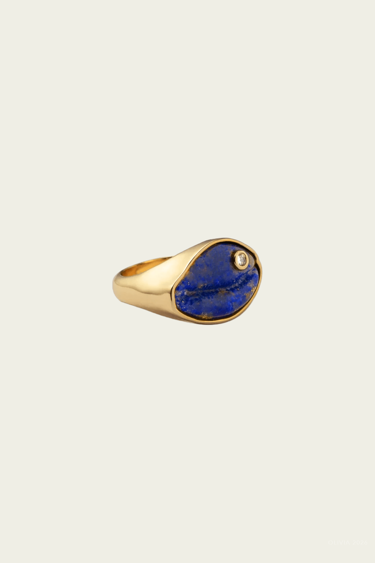 Coqui Ring in Lapis - shop-olivia.com