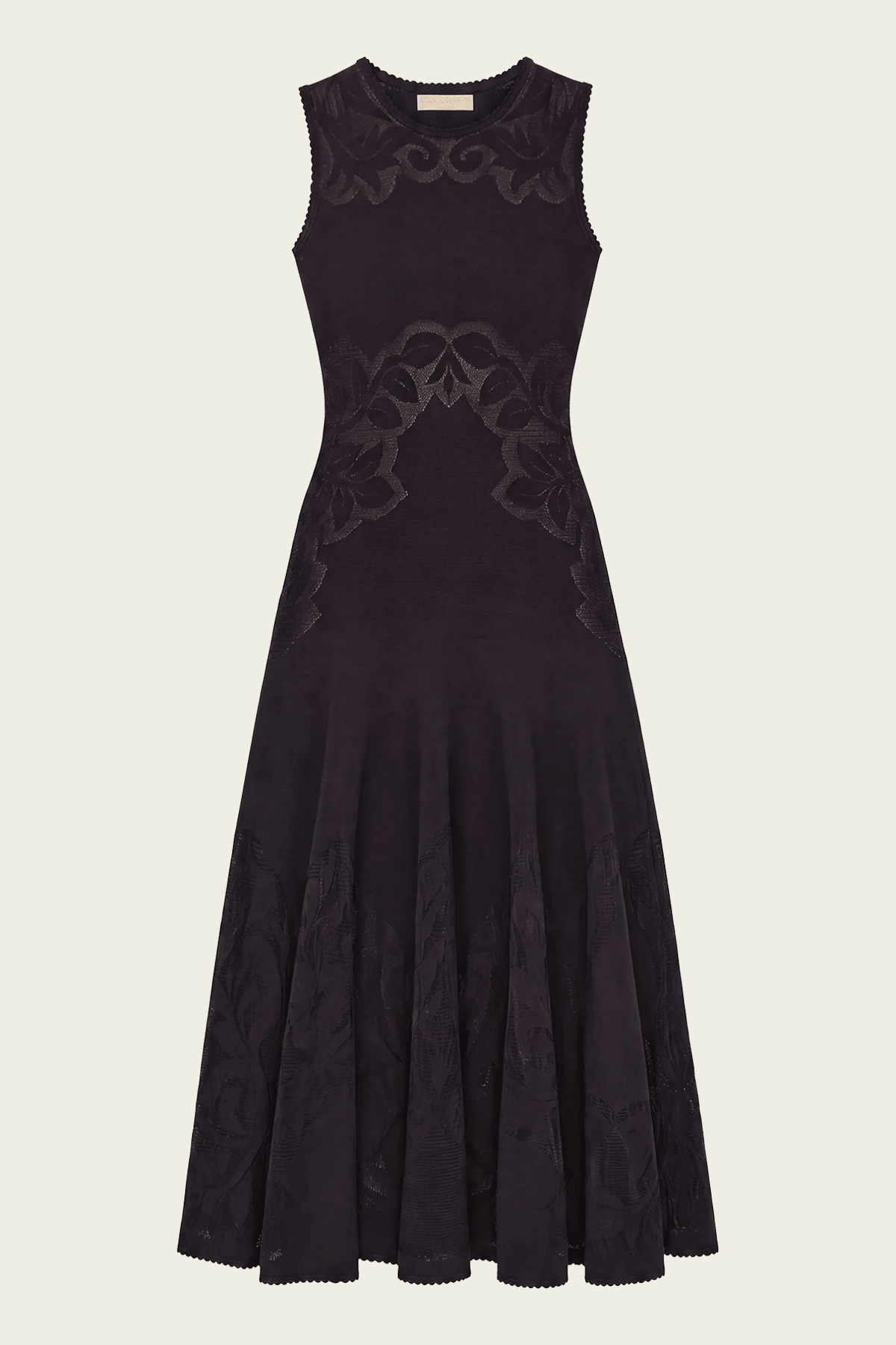 Corinthia Knit Dress in Noir - shop-olivia.com
